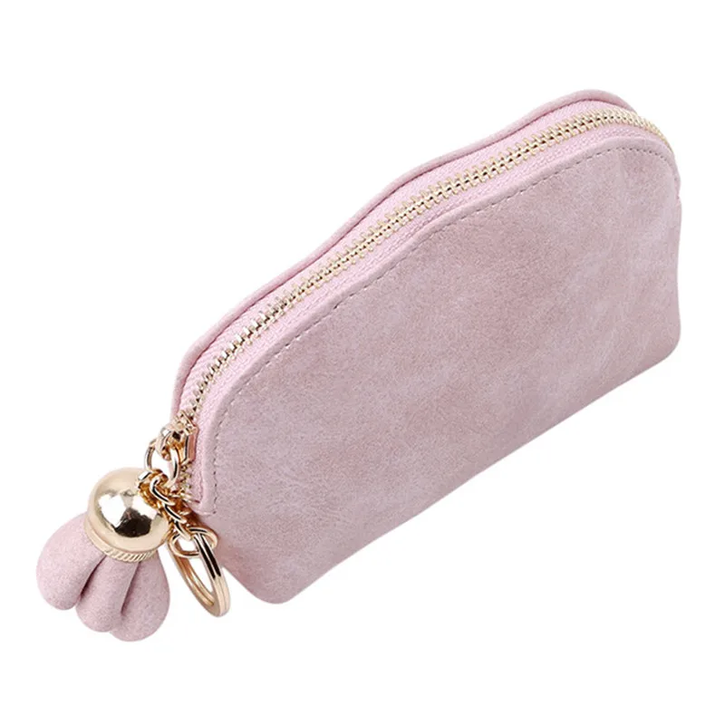 Cute Small Coin Purse Solid Color Zipper Flower Women Mini Wallet Key Holder Hobos Bag Card Clutch Money Ladies | Багаж и сумки