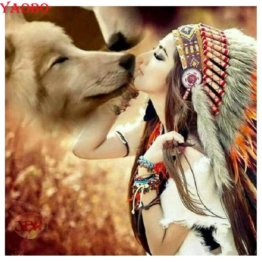 5D DIY Diamond Painting Indian beauty and wolf Picture Of Rhinestone Diamond Mosaic Full Square Round Diamond Embroidery pattern
5D DIY Diamond Painting Indian beauty and wolf Picture Of Rhinestone Diamond Mosaic Full Square Round Diamond Embroidery pattern