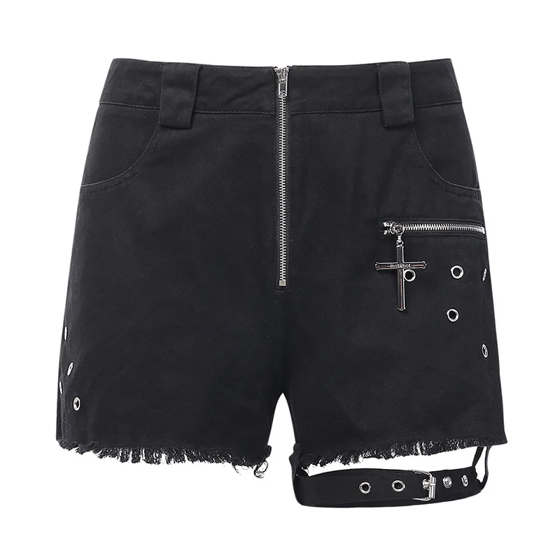 Girl harajuku Zipper Shorts Women Leg Garter Straps Hip Hop Hole Cross Pendantt Decoration Streetwear Shorts Punk Gothic Shorts
Girl harajuku Zipper Shorts Women Leg Garter Straps Hip Hop Hole Cross Pendantt Decoration Streetwear Shorts Punk Gothic Shorts