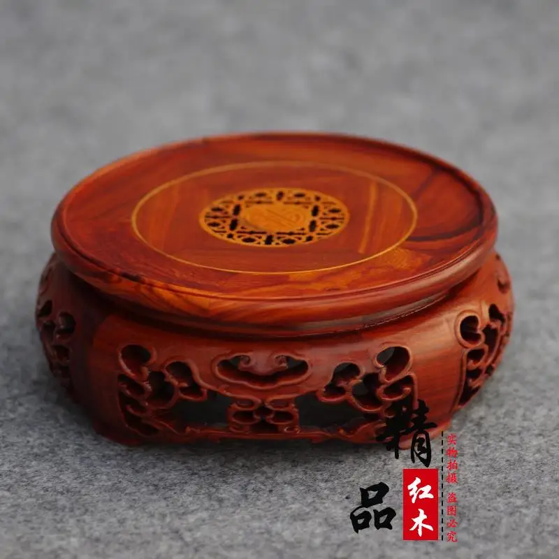 Rosewood Red Sandalwood Wood Carving Teapot Vase Bonsai Buddha Decoration Circle Base Traditional China Style
Rosewood Red Sandalwood Wood Carving Teapot Vase Bonsai Buddha Decoration Circle Base Traditional China Style