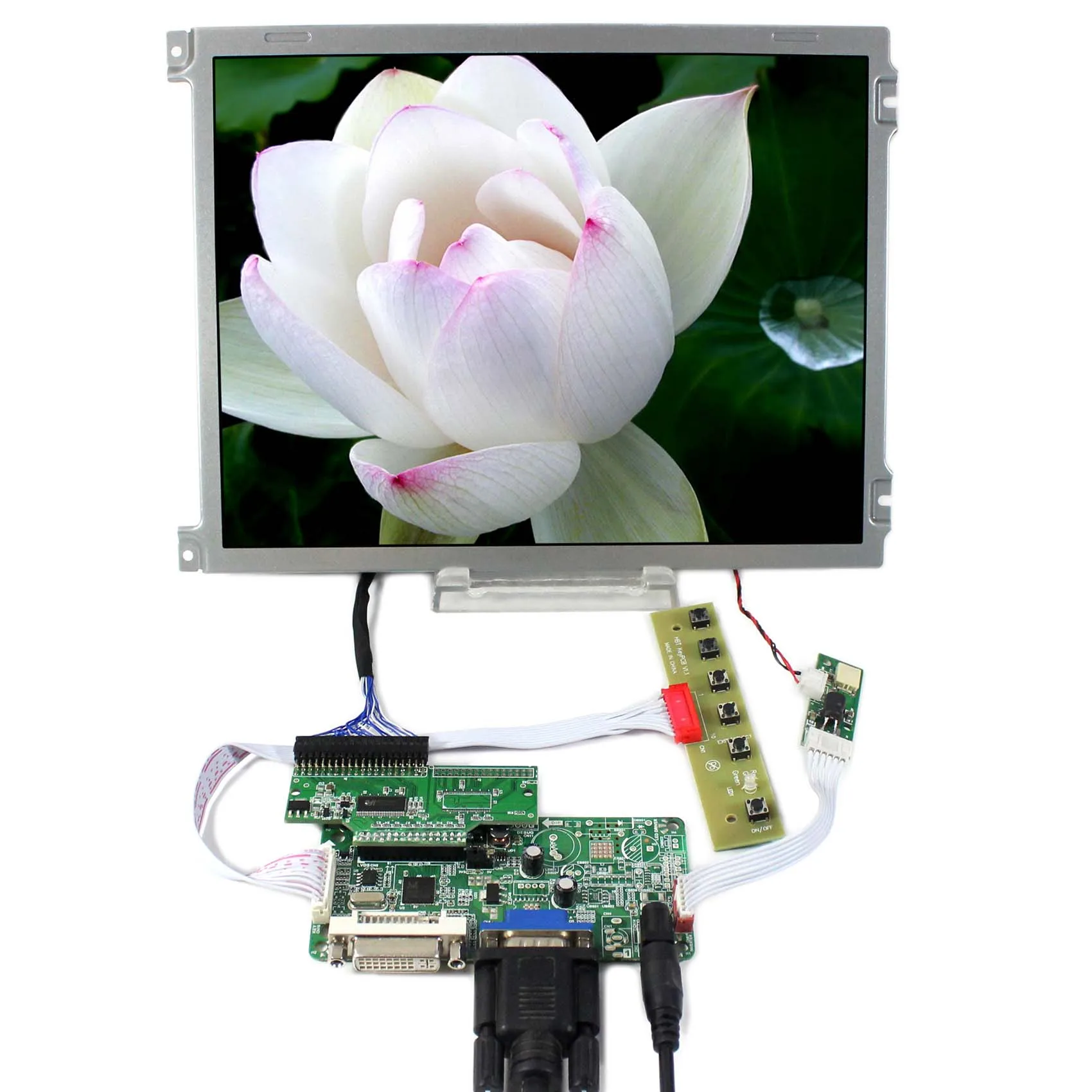 10.4" AA104VH01 10.4inch 640X480 LCD Screen work with VGA+DVI LCD Controller Board
10.4" AA104VH01 10.4inch 640X480 LCD Screen work with VGA+DVI LCD Controller Board