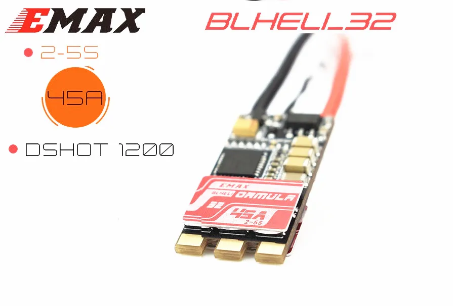 Новый оригинальный контроллер скорости Emax Formula 45A ESC BLHeli-32 2-5S Bullet Brushless 1/4 шт.
Новый оригинальный контроллер скорости Emax Formula 45A ESC BLHeli-32 2-5S Bullet Brushless 1/4 шт.