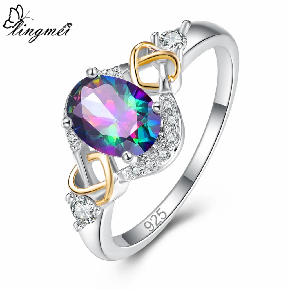 lingmei Hot Classic Oval Cut Multi & Blue & Red & White Cubic Zircon Silver Color Jewelry For WomenRing Size 6 7 8 9 Gift
lingmei Hot Classic Oval Cut Multi & Blue & Red & White Cubic Zircon Silver Color Jewelry For WomenRing Size 6 7 8 9 Gift