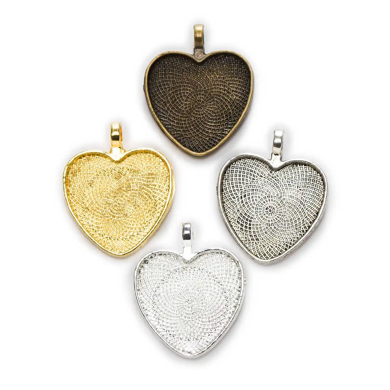 1 Piece Heart Shaped Cameo Frame Cabochon Base Settings Charms Pendants Jewelry Making 34x27mm(Fit 25mm)
1 Piece Heart Shaped Cameo Frame Cabochon Base Settings Charms Pendants Jewelry Making 34x27mm(Fit 25mm)