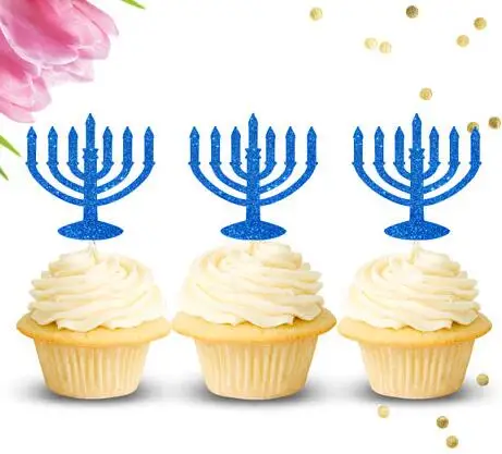 Glitter Happy Hanukkah, Star of David Menor cupcake toppers wedding birthday party decoration doughnut food picks
Glitter Happy Hanukkah, Star of David Menor cupcake toppers wedding birthday party decoration doughnut food picks