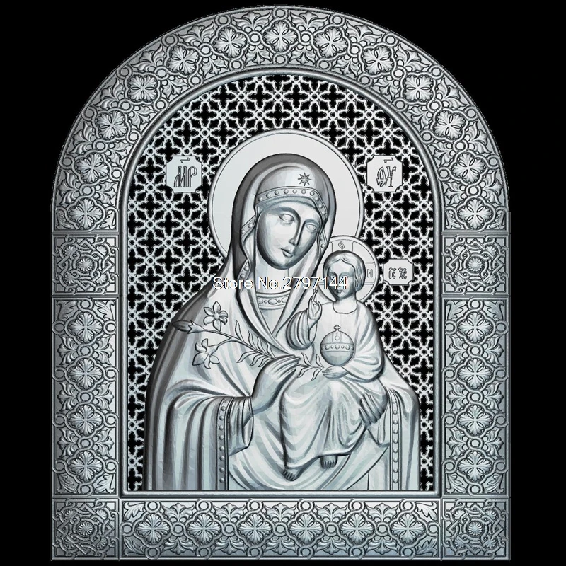 Icon of the Mother of God undying COLOR 3D model relief figure STL format Religion 3d model relief for cnc in STL file format
Icon of the Mother of God undying COLOR 3D model relief figure STL format Religion 3d model relief for cnc in STL file format