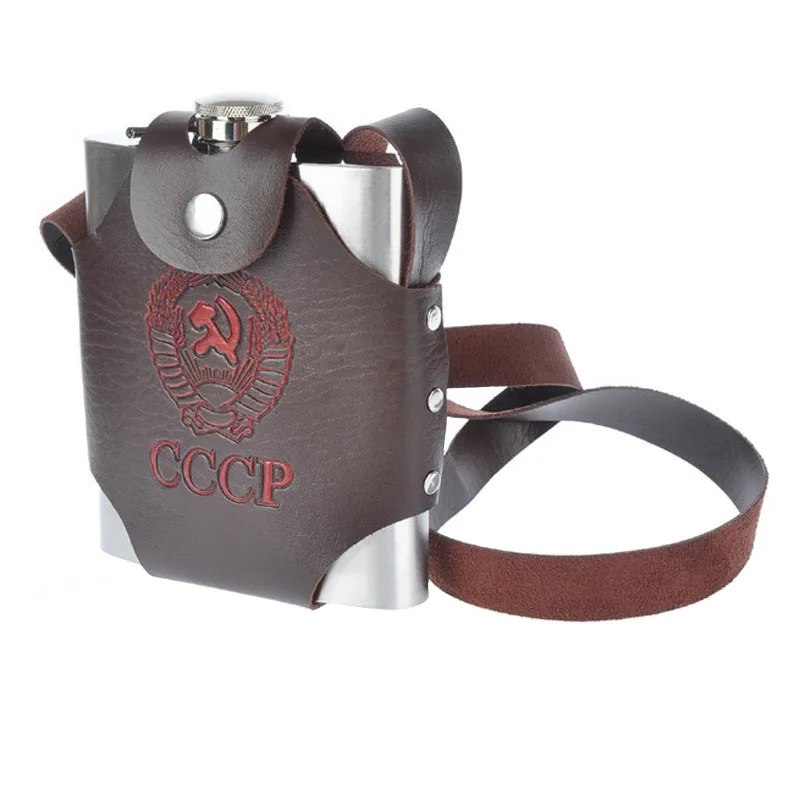 8/18/32/48/64oz Bpa Free Oversize Whisky Imprint Flagon Cccp Portable 304 Stainless Steel Alcohol Hip Flask Set With Bag
8/18/32/48/64oz Bpa Free Oversize Whisky Imprint Flagon Cccp Portable 304 Stainless Steel Alcohol Hip Flask Set With Bag