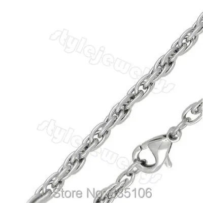 Free shipping! Elliptical Link Necklace Silver Color Stainless Steel Fashion Rope link Chain Necklace Lobster Clasp SCH0011
Free shipping! Elliptical Link Necklace Silver Color Stainless Steel Fashion Rope link Chain Necklace Lobster Clasp SCH0011