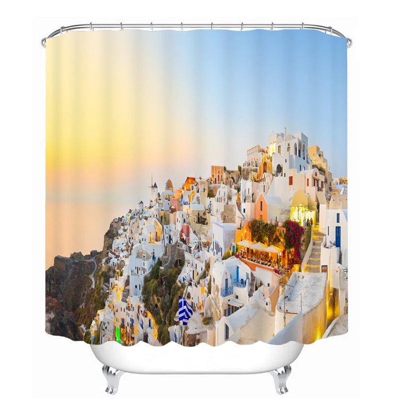 MYRU 3D Print Waterproof Building Shower Curtains Bath Products Bathroom Decor with Hooks
MYRU 3D Print Waterproof Building Shower Curtains Bath Products Bathroom Decor with Hooks