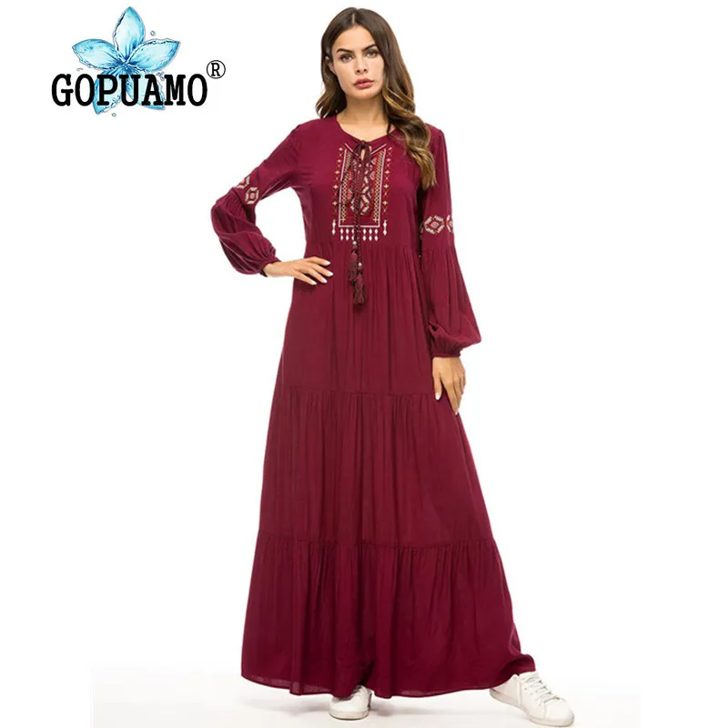 Абая для женщин Бангладеш Caftan Дубай кафтан исламский халат с длинным рукавом