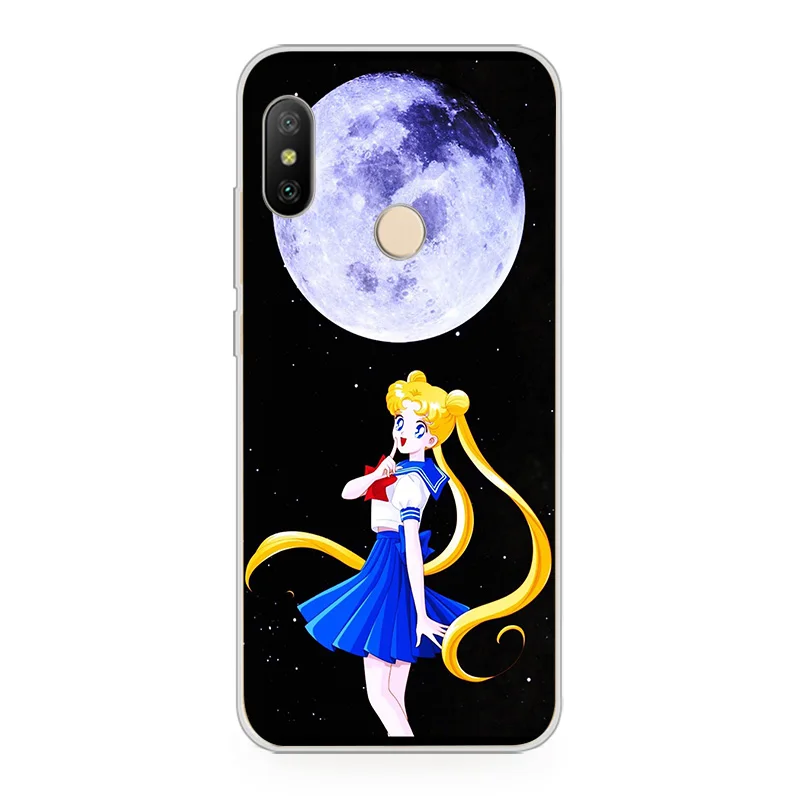 Ciciber чехол для телефона Xiaomi Redmi Note 7 6 5 5A 4 4X 3 Pro мягкий TPU S2 5Plus 6A 4A 3S Y1 Lite Sailor Moon |