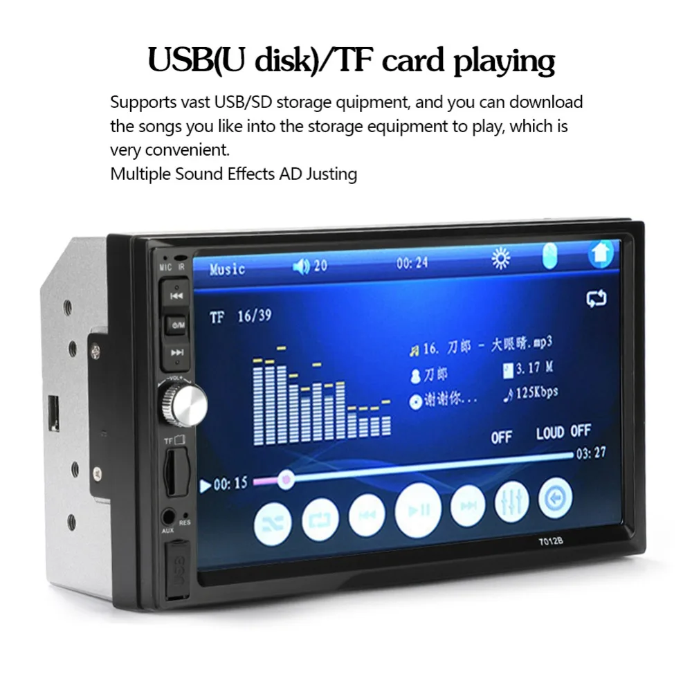 Universal Car Multimedia Player 7012B android Mirror 7"Touch Car Radio BT MP5 Car autoradio Audio Stereo With Rear View Camera
Universal Car Multimedia Player 7012B android Mirror 7"Touch Car Radio BT MP5 Car autoradio Audio Stereo With Rear View Camera