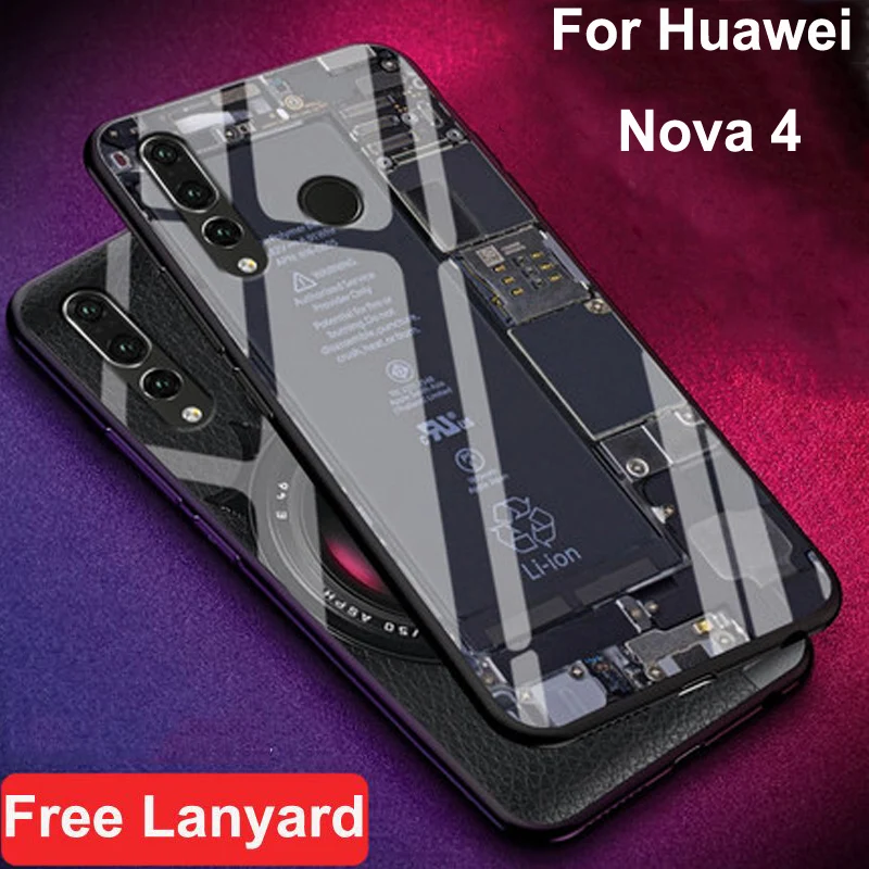Coque For Huawei Nova 4 case Luxury tempered glass + soft edge cover 6.4'' For Huawei Nova4 glass VCE-AL00 phone cases shell
Coque For Huawei Nova 4 case Luxury tempered glass + soft edge cover 6.4'' For Huawei Nova4 glass VCE-AL00 phone cases shell