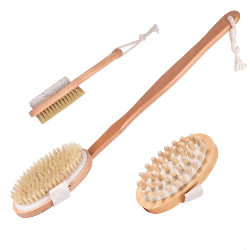 Dry Brush 100% Natural Bristles & Wooden Handle Body Exfoliation Skin Beauty Brush with Air Cushion Massager & Pumice Stone
Dry Brush 100% Natural Bristles & Wooden Handle Body Exfoliation Skin Beauty Brush with Air Cushion Massager & Pumice Stone