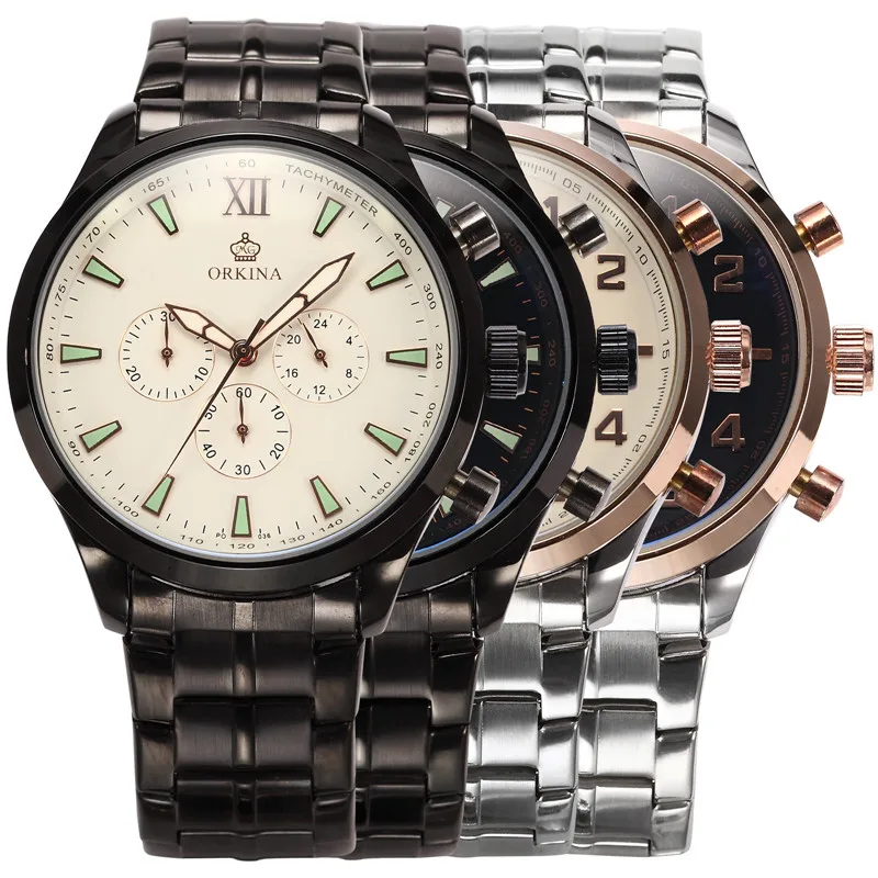 MG. ORKINA Stainless Steel Band Men Watch Japan Quartz Movt Chronograph Stopwatch Waterproof Male Hand Watch Montre Homme
MG. ORKINA Stainless Steel Band Men Watch Japan Quartz Movt Chronograph Stopwatch Waterproof Male Hand Watch Montre Homme