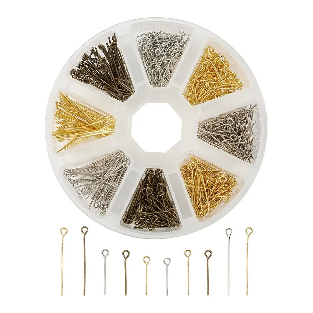650pcs/box Iron Eye Pin Mixed multi-color Head Pins Findings For Diy Jewelry Making Jewelry Accessories
650pcs/box Iron Eye Pin Mixed multi-color Head Pins Findings For Diy Jewelry Making Jewelry Accessories