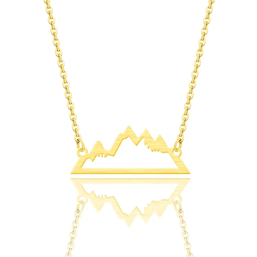 Wholesale 10pcs Gold Silver Color Mountain Pendants Necklaces Women's Vintage Jewelry Stainless Steel Free Nickel
Wholesale 10pcs Gold Silver Color Mountain Pendants Necklaces Women's Vintage Jewelry Stainless Steel Free Nickel