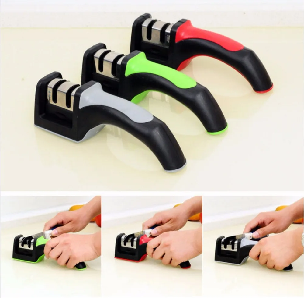 New Two Stages (Diamond & Ceramic) Kitchen Knife Sharpener ,Sharpening Stone Household Knife Sharpener Kitchen Knives Tools
New Two Stages (Diamond & Ceramic) Kitchen Knife Sharpener ,Sharpening Stone Household Knife Sharpener Kitchen Knives Tools