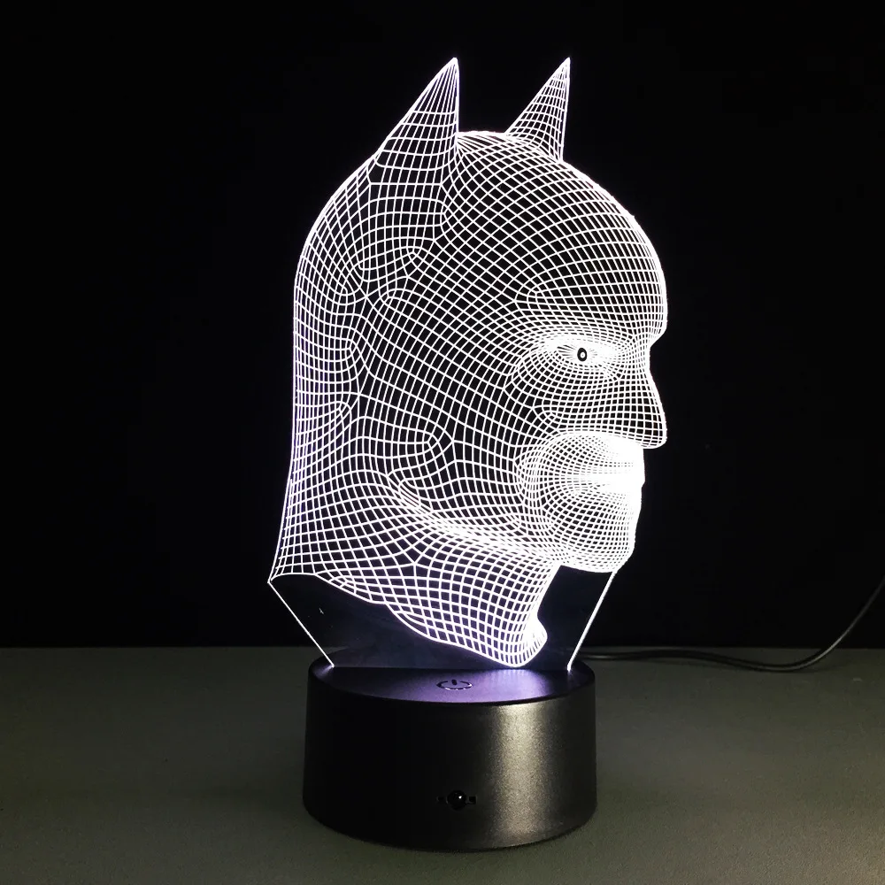 Batman Superhero Novelty Lamp 7 Color Changing Visual Illusion LED Light Toy Action Figure Birthday Gift
Batman Superhero Novelty Lamp 7 Color Changing Visual Illusion LED Light Toy Action Figure Birthday Gift