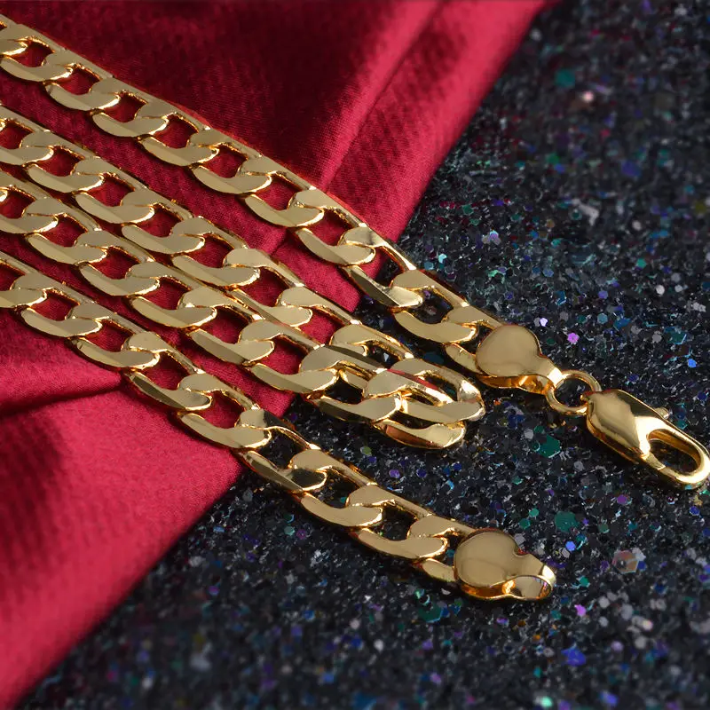 Hip Hop Rock Necklace With Stamp Men Jewelry Wholesale New Trendy 8MM Gold Color Chain Necklace
Hip Hop Rock Necklace With Stamp Men Jewelry Wholesale New Trendy 8MM Gold Color Chain Necklace