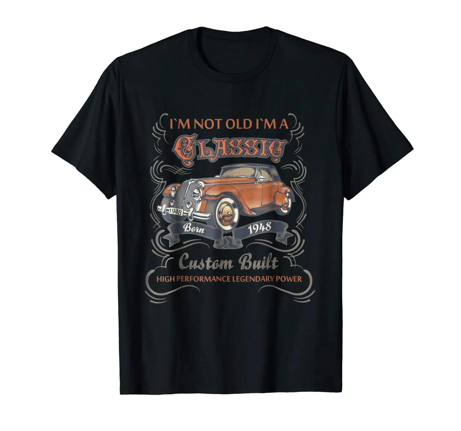 Funny 70th Birthday T Shirt i'm Not Old I'm A Classic 1948 Short Sleeves Cotton Fashion T-Shirt Free Shipping
Funny 70th Birthday T Shirt i'm Not Old I'm A Classic 1948 Short Sleeves Cotton Fashion T-Shirt Free Shipping