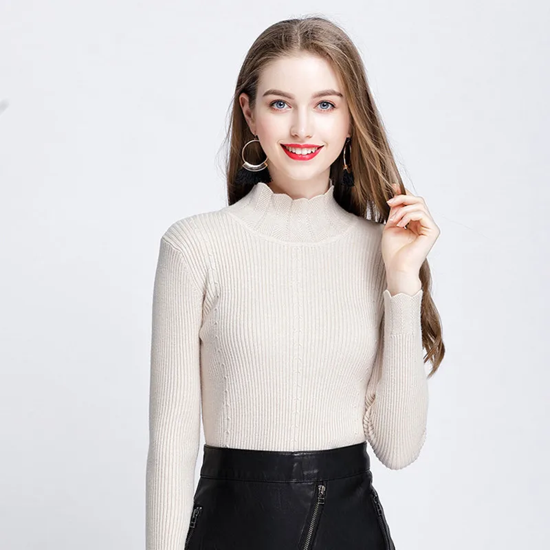 New 2018 Autumn Fashion Women sweater high elastic Solid Turtleneck sweater women slim sexy tight Bottoming Knitted Pullovers
New 2018 Autumn Fashion Women sweater high elastic Solid Turtleneck sweater women slim sexy tight Bottoming Knitted Pullovers
