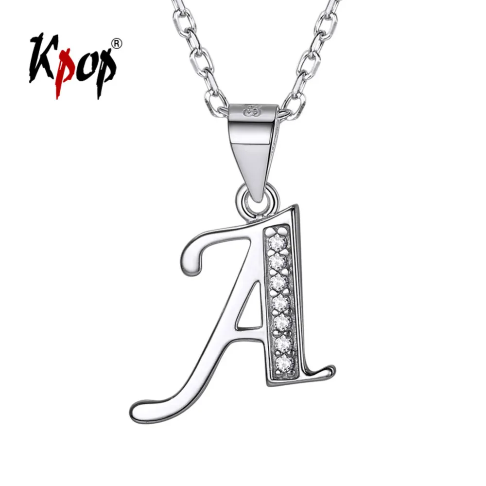 Kpop Initial Letter Necklace Personalized Jewelry 925 Sterling Silver Cubic Zirconia Alphabet Pendant Necklace P6396
Kpop Initial Letter Necklace Personalized Jewelry 925 Sterling Silver Cubic Zirconia Alphabet Pendant Necklace P6396