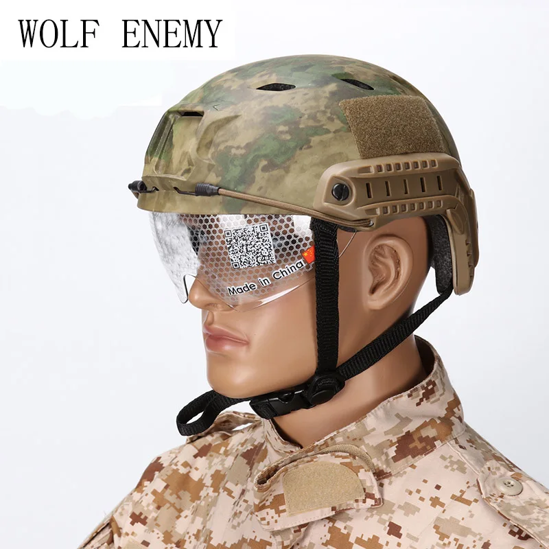 NEW FAST Helmet With Protective Goggle BJ Type Helmet Military Airsoft Helmet tactical Army Helmet Paintball
NEW FAST Helmet With Protective Goggle BJ Type Helmet Military Airsoft Helmet tactical Army Helmet Paintball