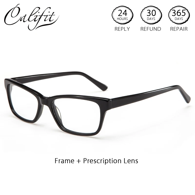CALIFIT высококачественные оптические очки для женщин Прямоугольная оправа Цветной