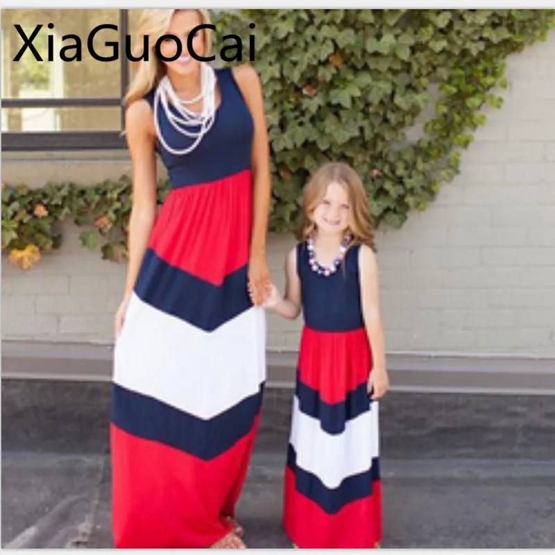 Mother and Daughter Clothes 2018 Spring and Summer Matching Outfits Burst The Color Blue Red Mom and Daughter Dress
Mother and Daughter Clothes 2018 Spring and Summer Matching Outfits Burst The Color Blue Red Mom and Daughter Dress