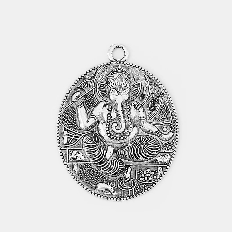 4PCS Tibetan Silver Round Charms Ganesha India Ganapati Pendant For DIY Ethnic Necklace Earring Jewelry Making Findings
4PCS Tibetan Silver Round Charms Ganesha India Ganapati Pendant For DIY Ethnic Necklace Earring Jewelry Making Findings