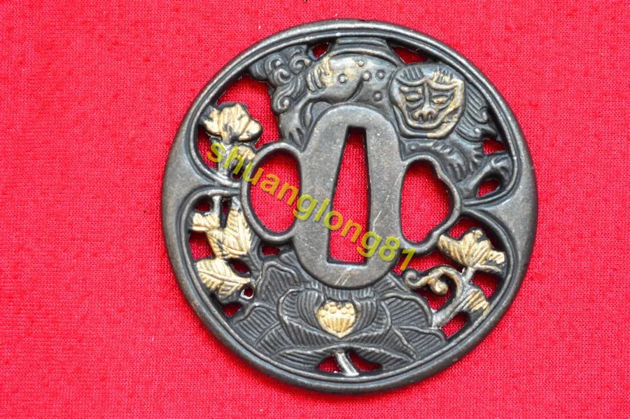 Высококачественная красивая японская защита из сплава Tsuba для самурайский меч катана Guard Wakizashi ручной работы W Flower Lion
Высококачественная красивая японская защита из сплава Tsuba для самурайский меч катана Guard Wakizashi ручной работы W Flower Lion
