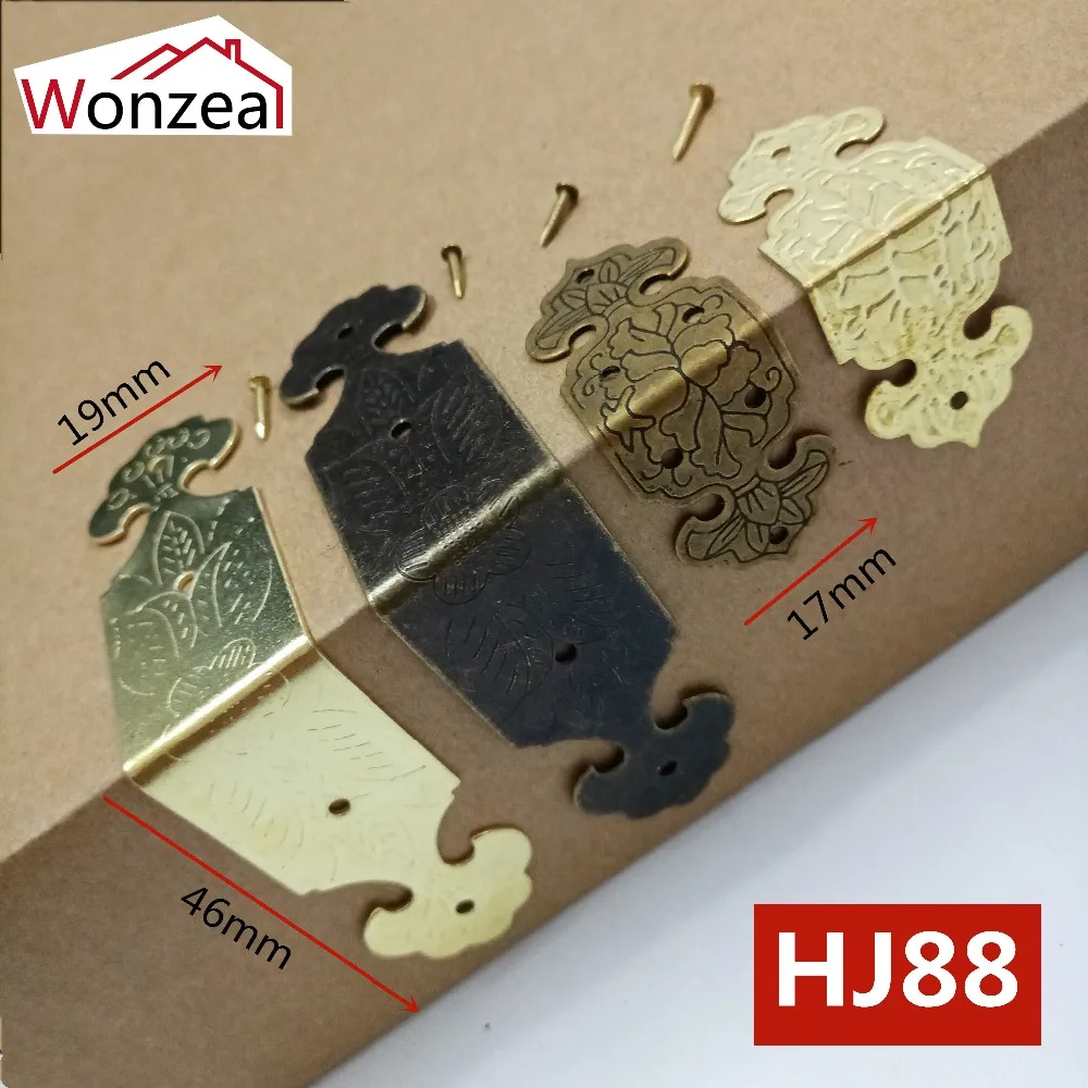60pcs Antique Box Corner Protector Vintage Jewelry Wooden Box Decorative Protectors Case Feet Leg Furniture Hardware Accessories
60pcs Antique Box Corner Protector Vintage Jewelry Wooden Box Decorative Protectors Case Feet Leg Furniture Hardware Accessories