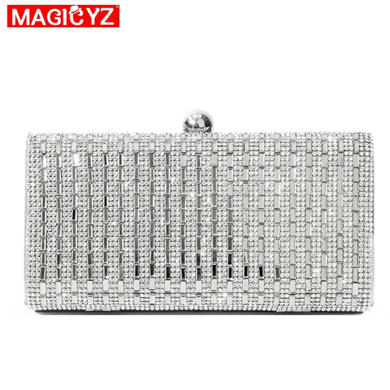 MAGICYZ Women Evening Bag Black/Silver Wedding Party Bags Diamond Rhinestone Clutches Crystal Bling Gold Clutch Bags Purses
MAGICYZ Women Evening Bag Black/Silver Wedding Party Bags Diamond Rhinestone Clutches Crystal Bling Gold Clutch Bags Purses