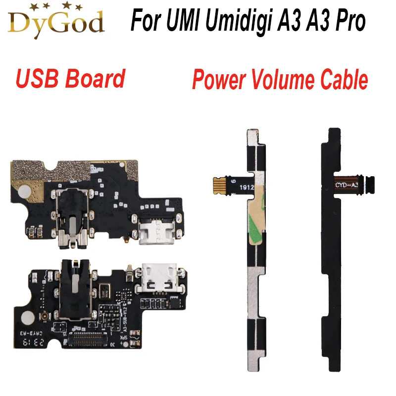Фото Новинка для UMI Umidigi A3 Pro Боковая кнопка питания + Кнопка громкости и USB плата