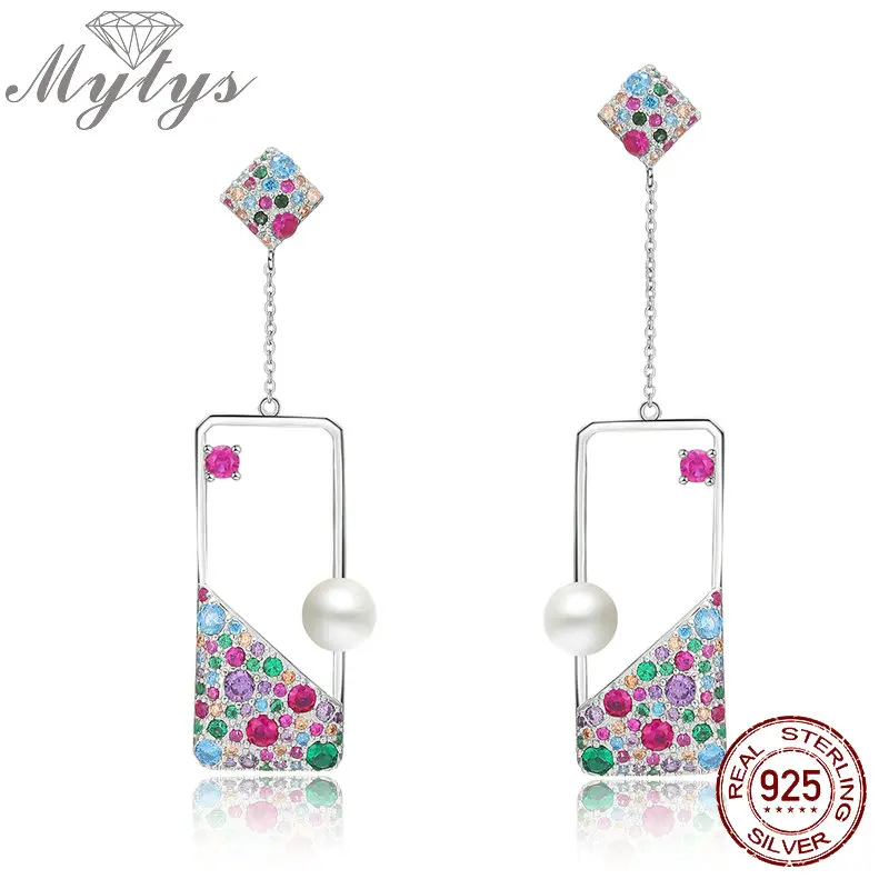 Mytys 925 пробы серебряные серьги, Пресноводный Жемчуг, украшенные искусственным красочным кубическим цирконием, высококачественные ювелирны...
Mytys 925 пробы серебряные серьги, Пресноводный Жемчуг, украшенные искусственным красочным кубическим цирконием, высококачественные ювелирны...