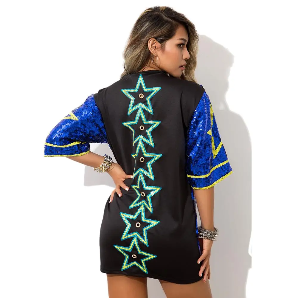 DJ nightclub women t shirt hip hop streetwear sequined short sleeve tops clothing womens fashion costume clothing haut femme
DJ nightclub women t shirt hip hop streetwear sequined short sleeve tops clothing womens fashion costume clothing haut femme