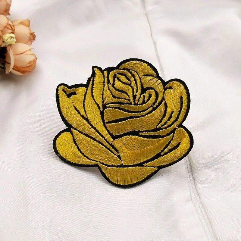 5Pcs New Roses Decals Iron Cloth Patch Decoration Flowers Clothing Accessories | Дом и сад