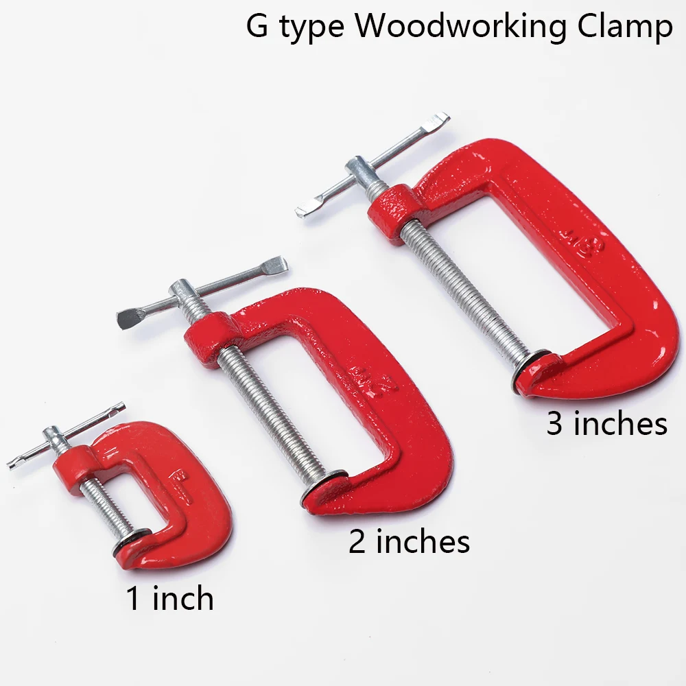 DAYFULI Отрегулируйте сверхмощный G зажим 1 "/2"/3 "дюйма C/W мягкие Щековые