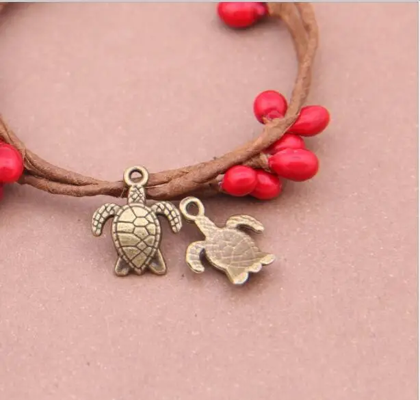 100pcs Vintage Sea Turtle Charm Fit Making For Necklace/Bracelet/bags/apparel/key Chain Fashion DIY Jewelry Accessories
100pcs Vintage Sea Turtle Charm Fit Making For Necklace/Bracelet/bags/apparel/key Chain Fashion DIY Jewelry Accessories