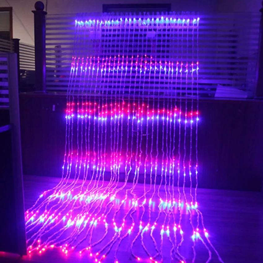 3x2M/3x3M/6x3M 8 modes Waterfall Curtain Icicle LED String Light Christmas Wedding Party Background garden Decoration lights
3x2M/3x3M/6x3M 8 modes Waterfall Curtain Icicle LED String Light Christmas Wedding Party Background garden Decoration lights