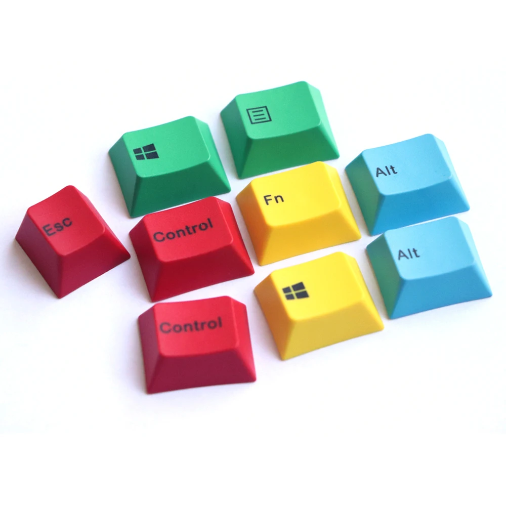 В наличии cmyk pbt keycap Вишневый профиль 9 ключ краситель подложки Keycaps Fit cherry MX Switches |