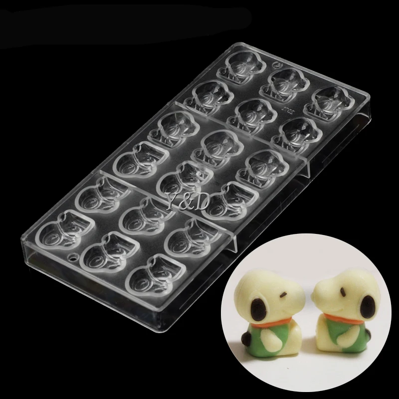 Cute Dog Shaped Hard Plastic Polycarbonate Chocolate Mold Candy Mold DIY Tray 3D Candy Tools PC Mold Bakeware
Cute Dog Shaped Hard Plastic Polycarbonate Chocolate Mold Candy Mold DIY Tray 3D Candy Tools PC Mold Bakeware