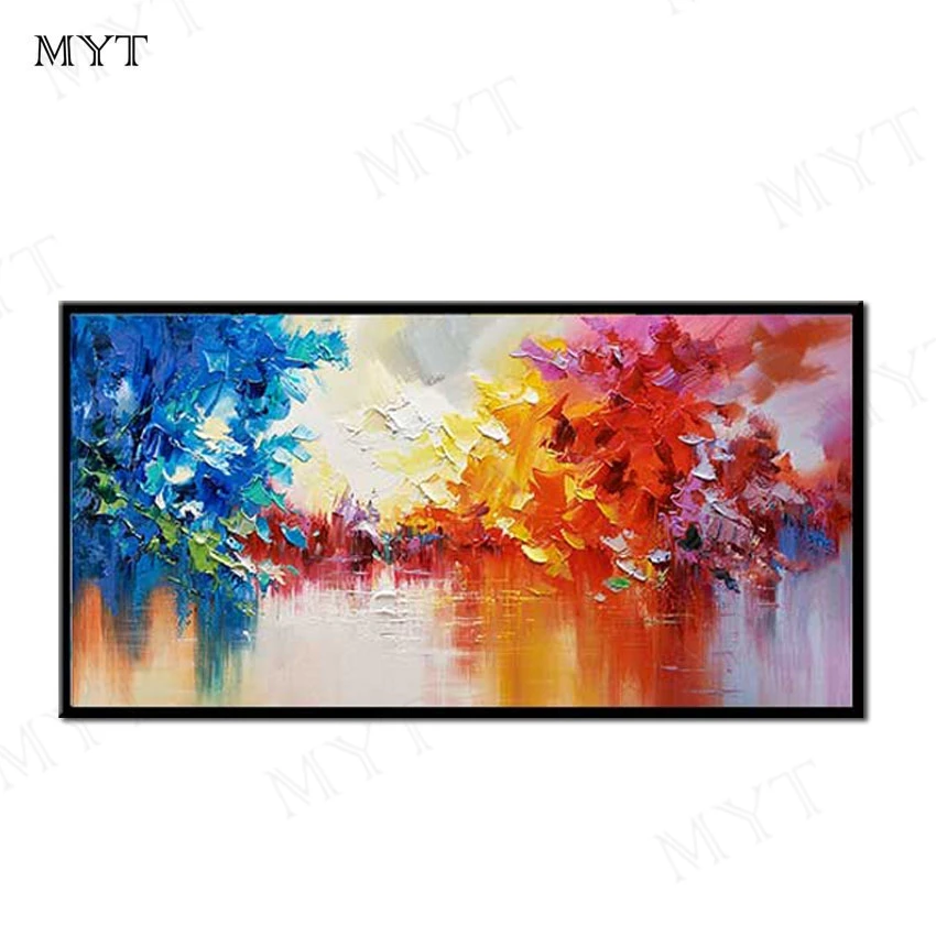 Big size Handmade Oil Painting On Canvas modren Abstract colorful landscape Wall Art picture for Living Room home Decor no frame
Big size Handmade Oil Painting On Canvas modren Abstract colorful landscape Wall Art picture for Living Room home Decor no frame
