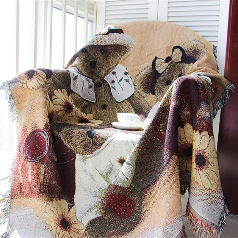 Retro Bear Family Throw Blanket Sofa Decorative Slipcover Cobertor Travel Stitching Non-slip Stitching Animal Blankets For Beds
Retro Bear Family Throw Blanket Sofa Decorative Slipcover Cobertor Travel Stitching Non-slip Stitching Animal Blankets For Beds