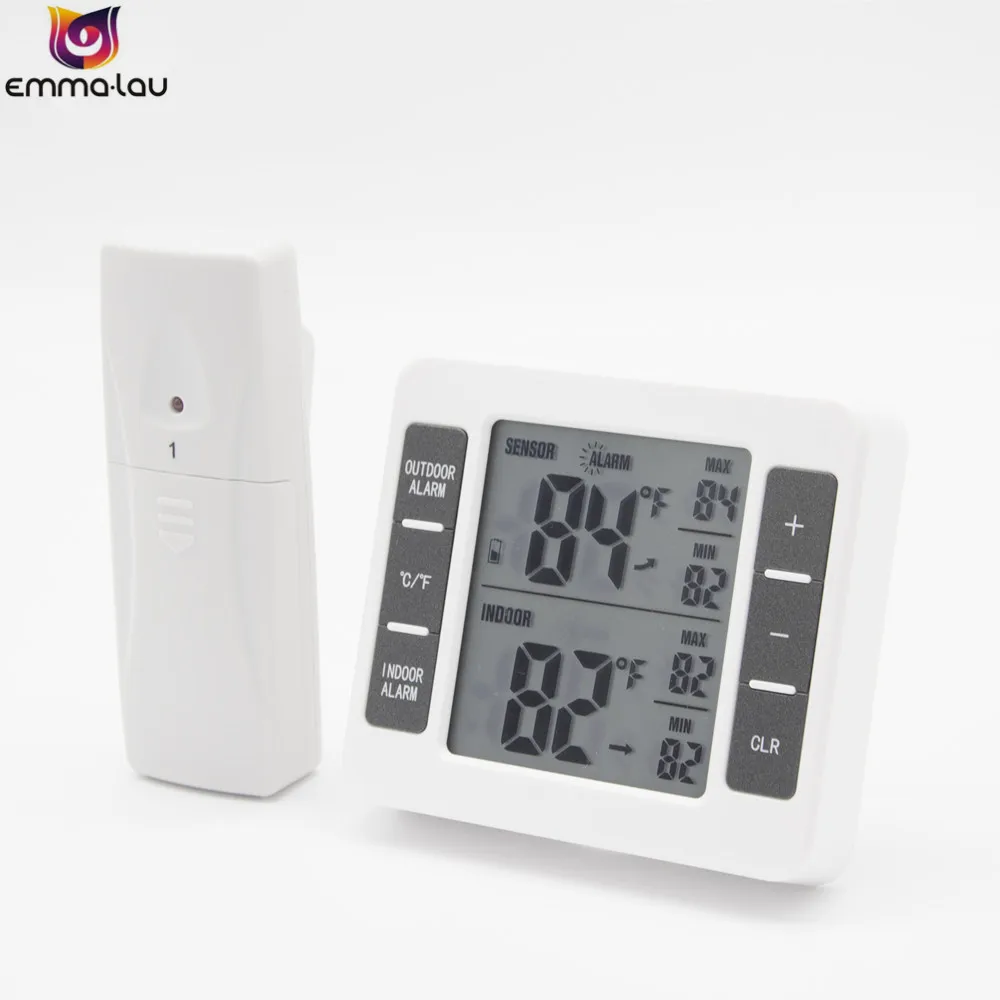 Dual LCD Display Thermometer Temperature Meter With Transmitter Sensor Indoor/Outdoor Max/Min Alarm Temperature Detector -40~60C
Dual LCD Display Thermometer Temperature Meter With Transmitter Sensor Indoor/Outdoor Max/Min Alarm Temperature Detector -40~60C