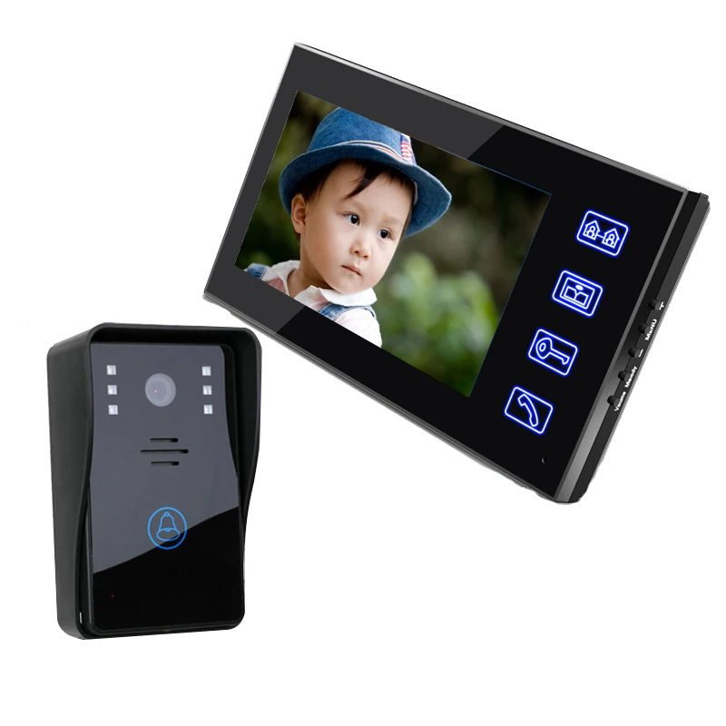 Professional Security Hands-Free 7 Inch Wired Color Video Door Phone System With IR Night Version Camera
Professional Security Hands-Free 7 Inch Wired Color Video Door Phone System With IR Night Version Camera