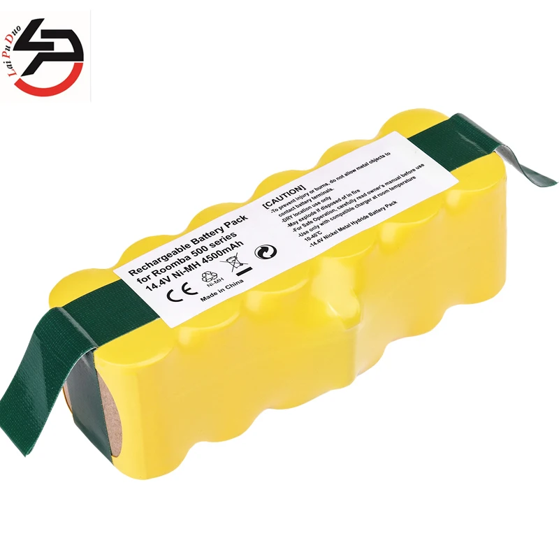 Laipuduo 14.4V 4500mah NI-MH Vacuum Battery for iRobot Roomba 500 510 530 550 560 570 580 600 610 620 630 650 700 780 770 760
Laipuduo 14.4V 4500mah NI-MH Vacuum Battery for iRobot Roomba 500 510 530 550 560 570 580 600 610 620 630 650 700 780 770 760