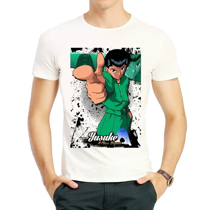 YuYu Hakusho T-Shirt Fashion Game Short Sleeve White Color Urameshi Yuusuke Hiei Top Tees For Men Women Clothes
YuYu Hakusho T-Shirt Fashion Game Short Sleeve White Color Urameshi Yuusuke Hiei Top Tees For Men Women Clothes