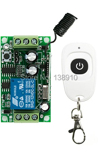 DC12V 1CH RF Wireless Mini Switch Relay Receiver Remote Controllers For Light switch With White Transmitter window/Garage Doors
DC12V 1CH RF Wireless Mini Switch Relay Receiver Remote Controllers For Light switch With White Transmitter window/Garage Doors